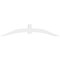 Ekena Millwork Archdale Architectural Grade PVC Gable Bracket, 96"W x 20"H x 6"D x 6"F, 5/12 Pitch GBP096X20X0606ARC00 - alternate 2